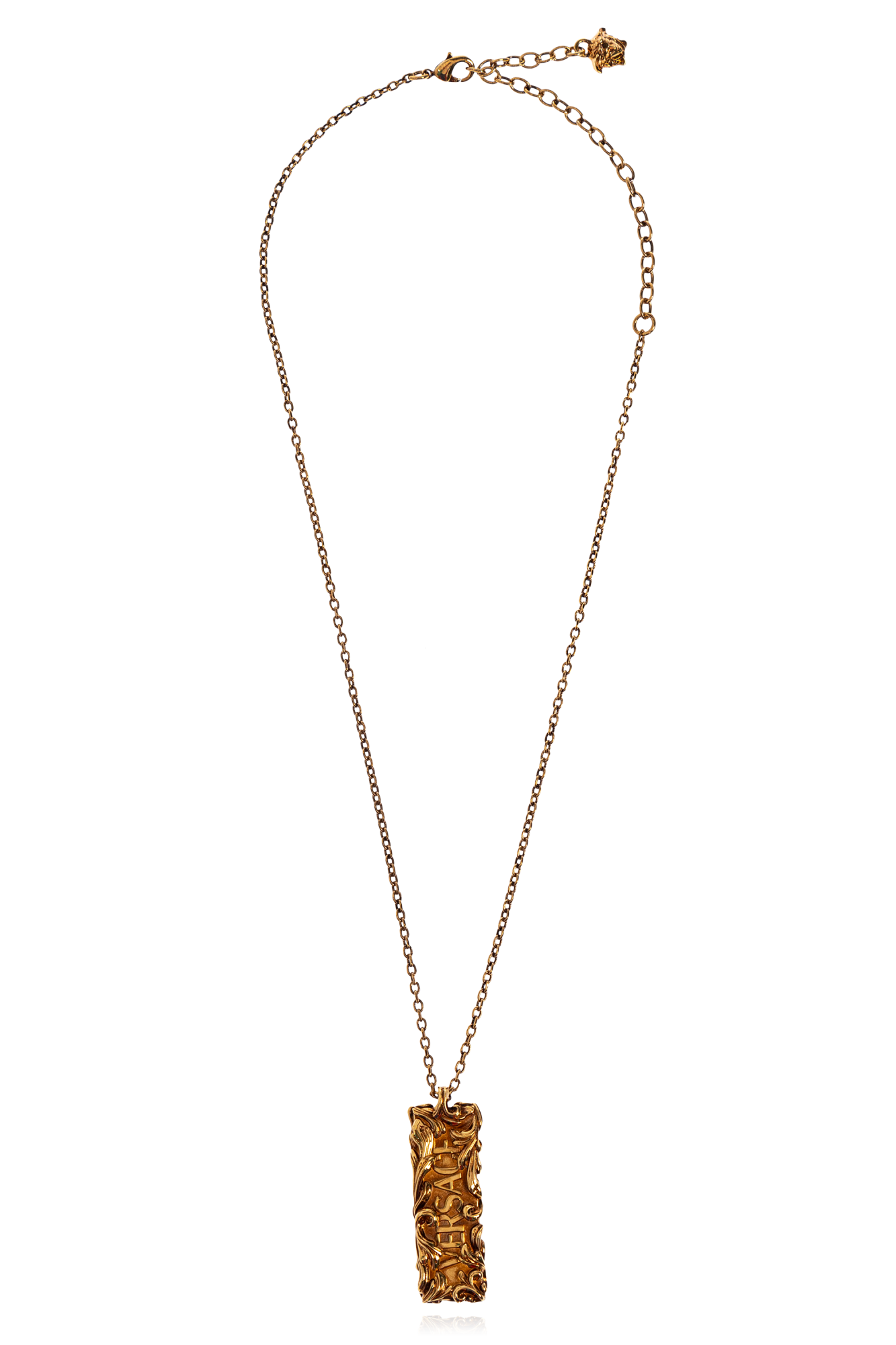 【送料&関税込】Versace Necklace With Pendant Gold Necklace with a logo pendant Versace - Vitkac AS
